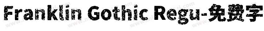 Franklin Gothic Regu字体转换